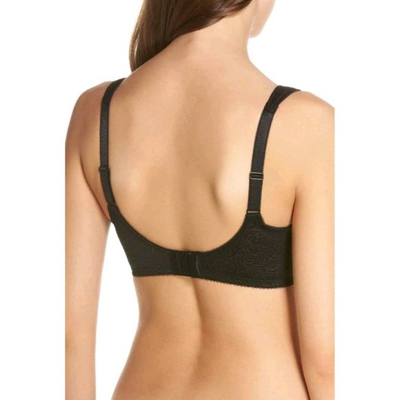 WACOAL Jacquard Non-padded Seamless Underwire Bra #855367 Black 40D NEW - Picture 2 of 9